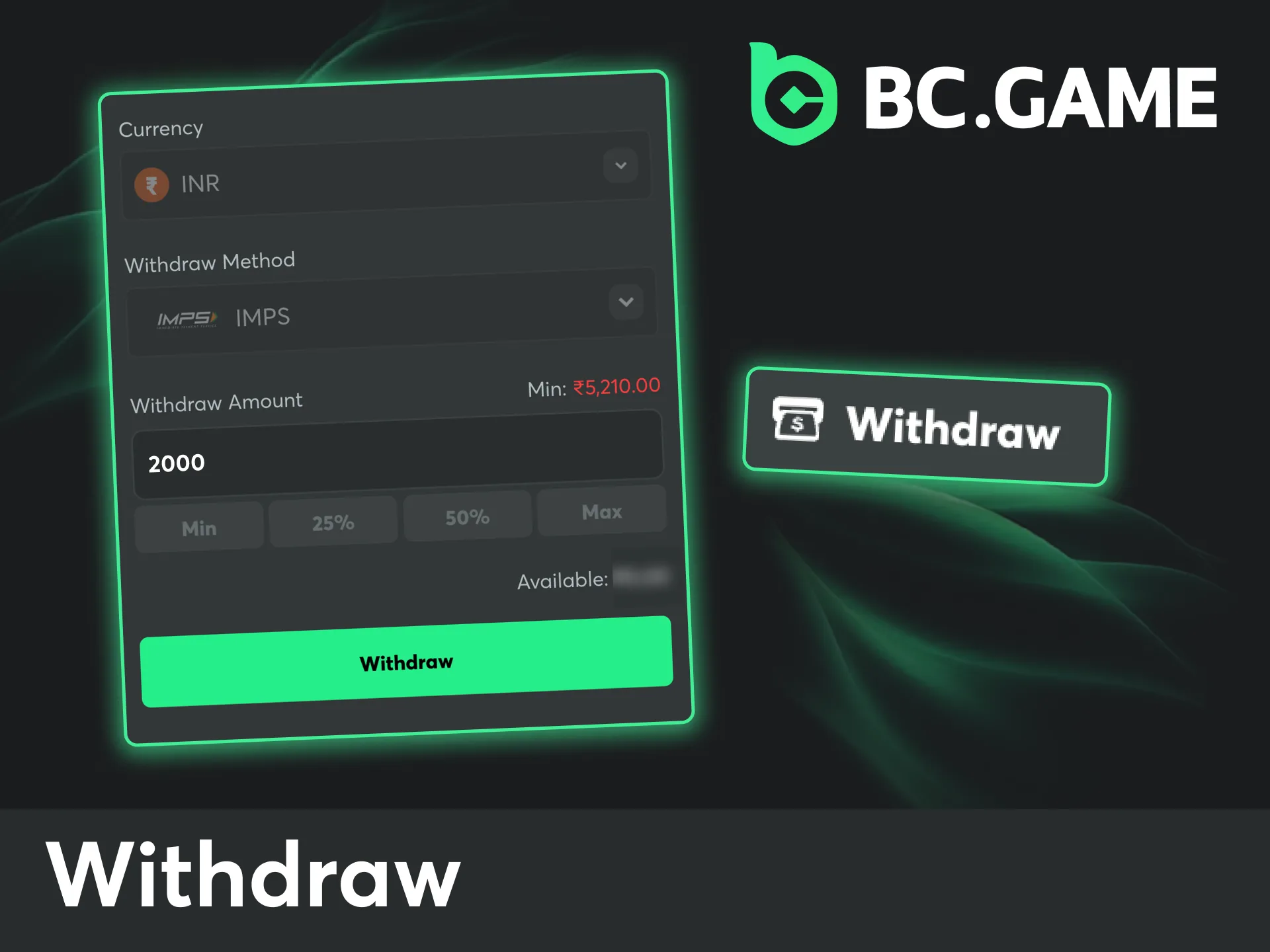 Start playing on BC Game, complete your sessions, and request a quick withdrawal anytime.