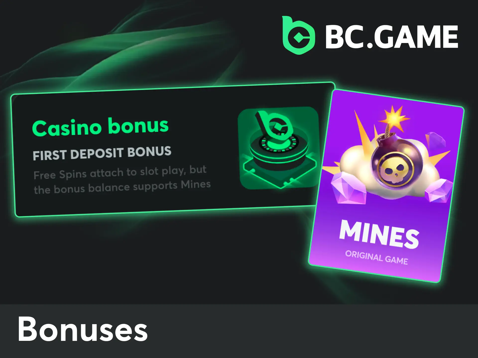 Activate your casino deposit bonus at BC Game, and extend your playtime on the Mines game.